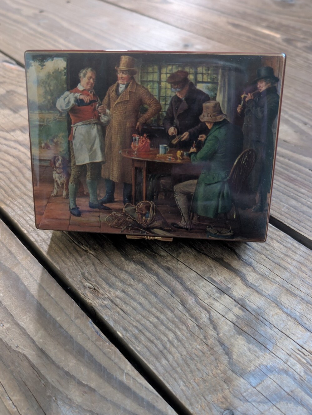 Vintage Deichert Musical Jewelry Box "La Vie En Rose"